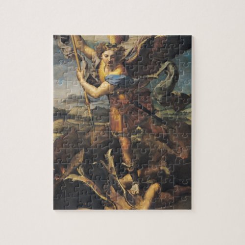 St Michael Overwhelming the Demon 1518 Jigsaw Puzzle