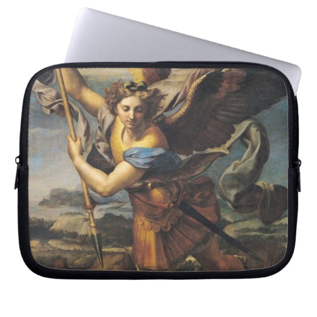 St. Michael Overwhelming the Demon, 1518 Laptop Sleeve (Front)