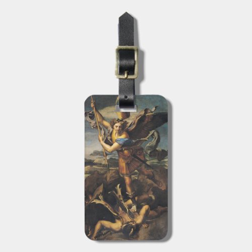 St Michael Overwhelming the Demon 1518 Luggage Tag