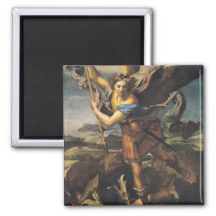 St. Michael Overwhelming the Demon, 1518 Magnet