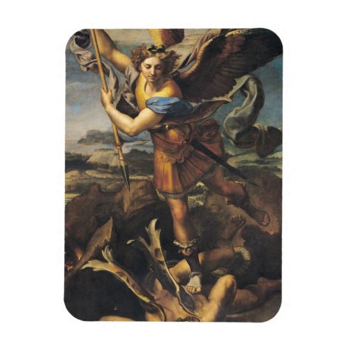St Michael Overwhelming the Demon 1518 Magnet