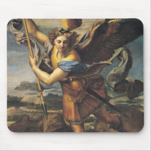 St. Michael Overwhelming the Demon, 1518 Mouse Pad