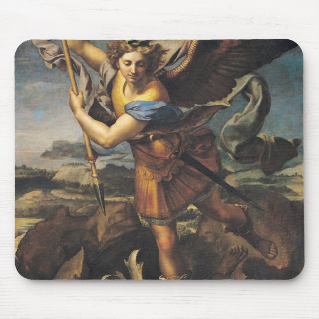 St. Michael Overwhelming the Demon, 1518 Mouse Pad (Front)