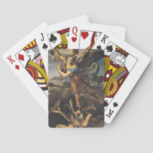 St. Michael Overwhelming the Demon, 1518 Poker Cards