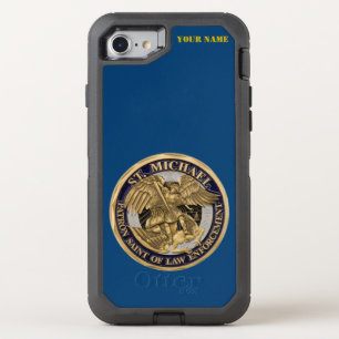 ST. MICHAEL: PATRON SAINT OF LAW ENFORCEMENT OtterBox DEFENDER iPhone SE/8/7 CASE