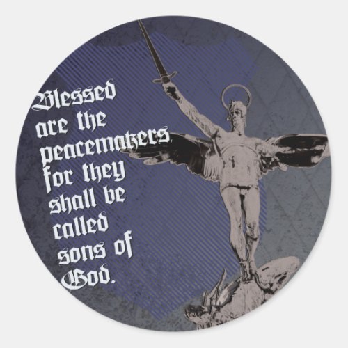 St Michael _ Patron Saint of Police Officers Classic Round Sticker