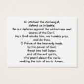 St Michael prayer (Back)