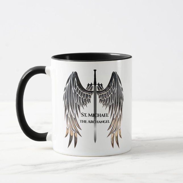 St. Michael Prayer for Protection Mug (Left)
