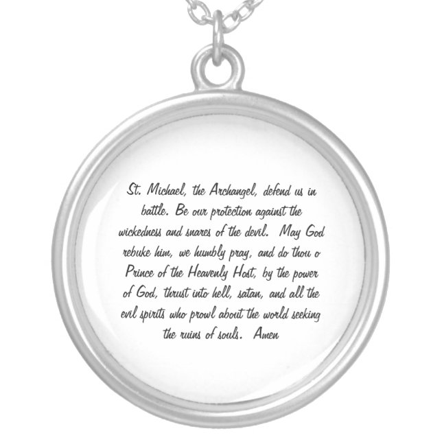 St Michael prayer necklace (Front)