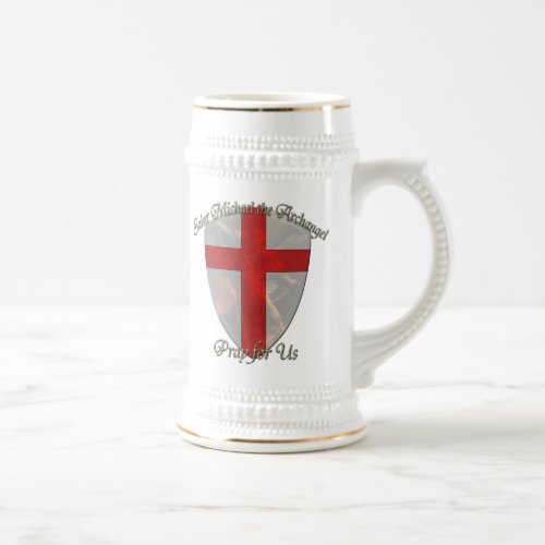 St Michael _ Shield Beer Stein