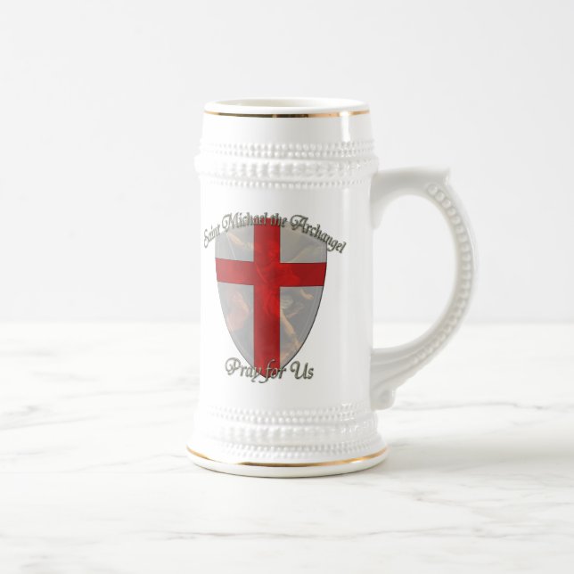 St Michael - Shield Beer Stein (Right)