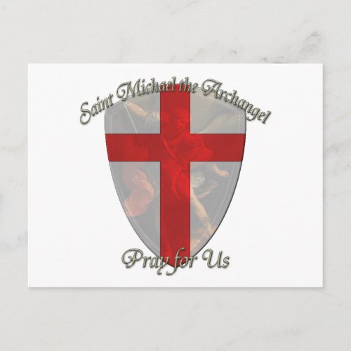 St Michael _ Shield Postcard