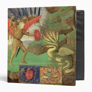 St. Michael Slaying the Dragon 3 Ring Binder
