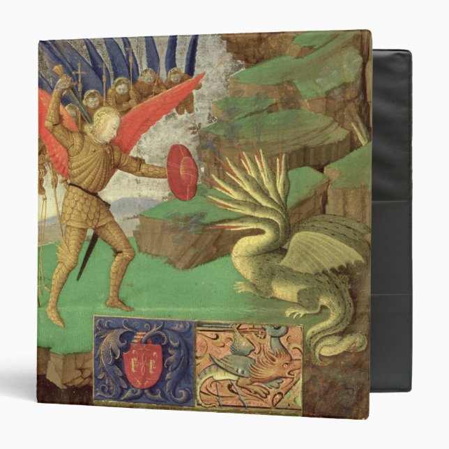 St. Michael Slaying the Dragon 3 Ring Binder (Front/Inside)