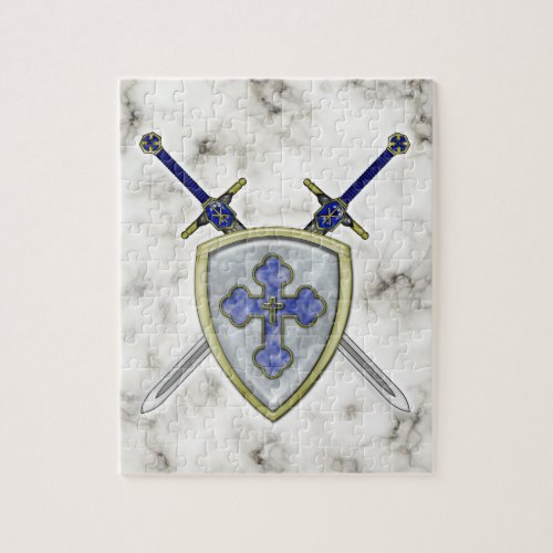 St Michael _ Swords and Shield Jigsaw Puzzle