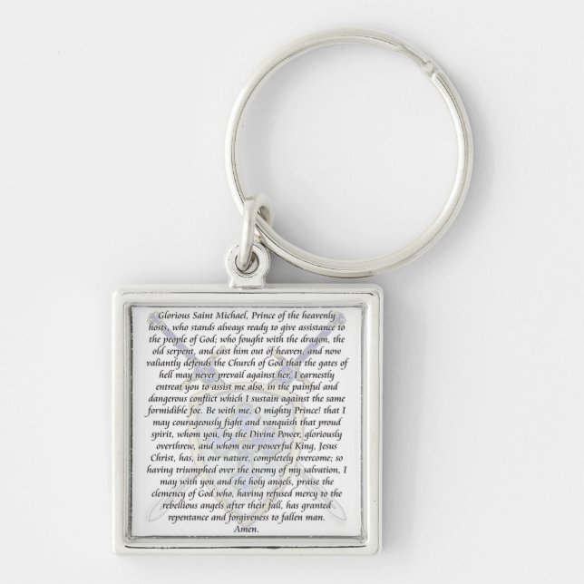 St Michael - Swords and Shield Keychain (Front)