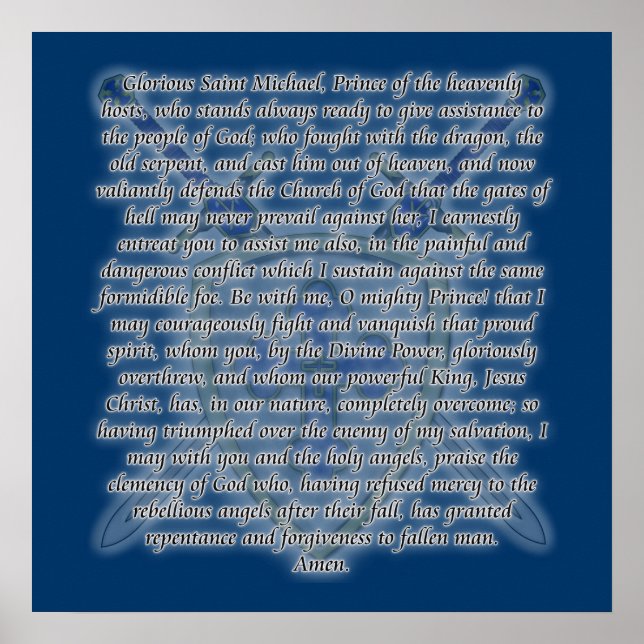 St Michael - Swords and Shield Poster (Front)