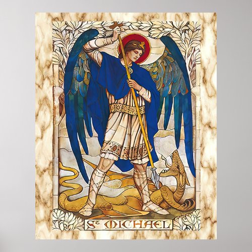 St MIchael the Archangel Angel Saint Poster