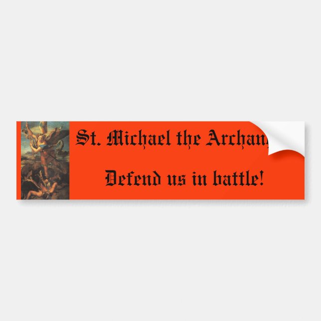 St. Michael the Archangel Bumper Sticker (Front)