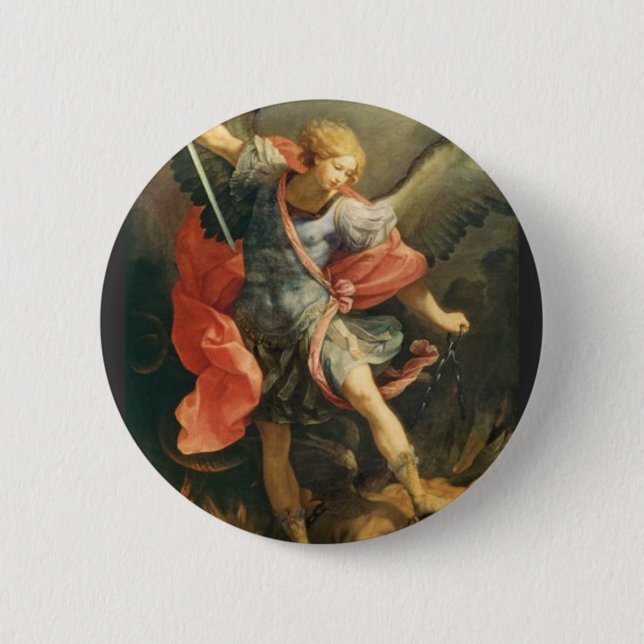 St. Michael the Archangel Button (Front)