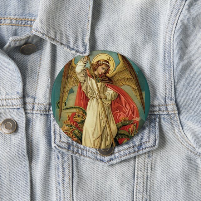 St. Michael the Archangel Button (In Situ)