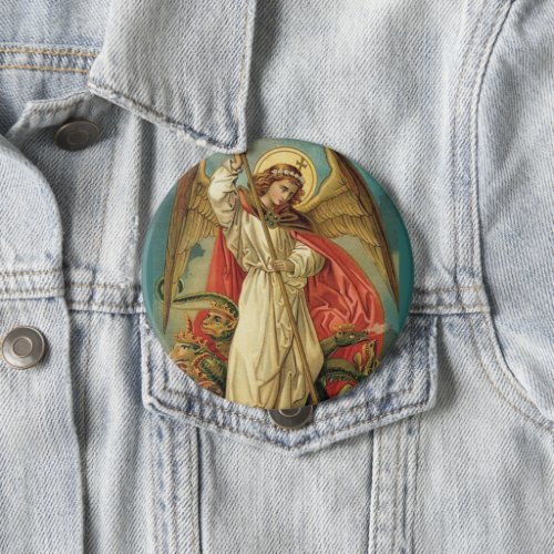 St Michael the Archangel Button