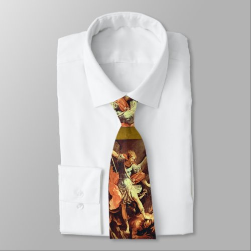 St Michael the Archangel by Guido Reni Ruby Tie