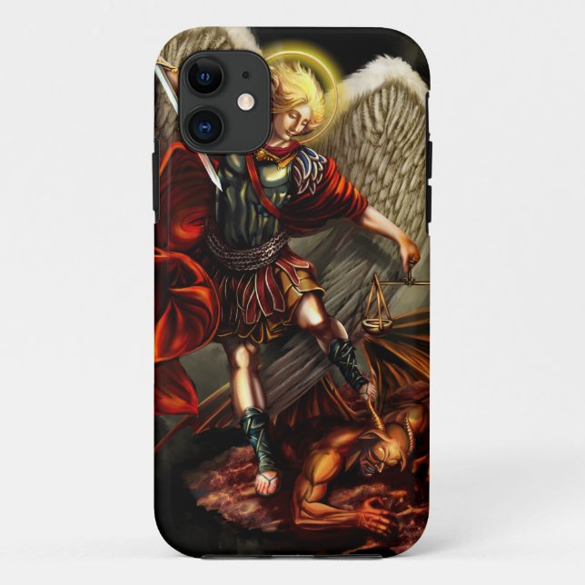 St. Michael the Archangel Case-Mate iPhone Case (Back)