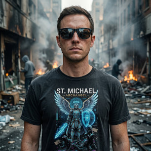 St Michael The Archangel Catholic Conservative  T-Shirt