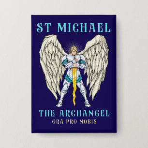 St Michael The Archangel Catholic Prayer Button