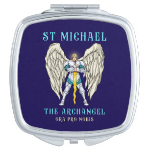 St Michael The Archangel Catholic Prayer Compact Mirror