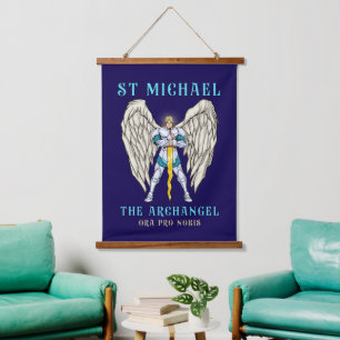 St Michael The Archangel Catholic Prayer Hanging Tapestry