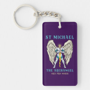 St Michael The Archangel Catholic Prayer Keychain