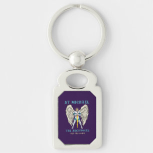 St Michael The Archangel Catholic Prayer Keychain