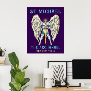  St Michael The Archangel Catholic Prayer  Poster