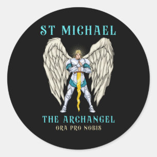 St Michael The Archangel Catholic Prayer Stickers