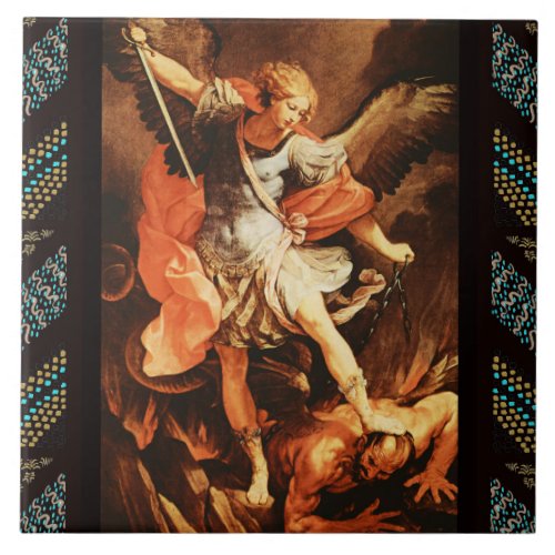 St Michael the Archangel Ceramic Tile