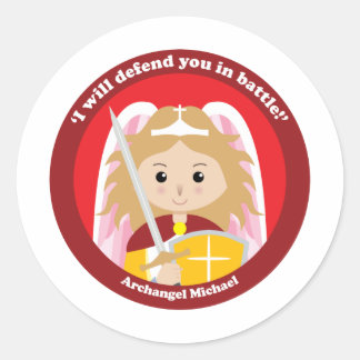 St. Michael the Archangel Classic Round Sticker