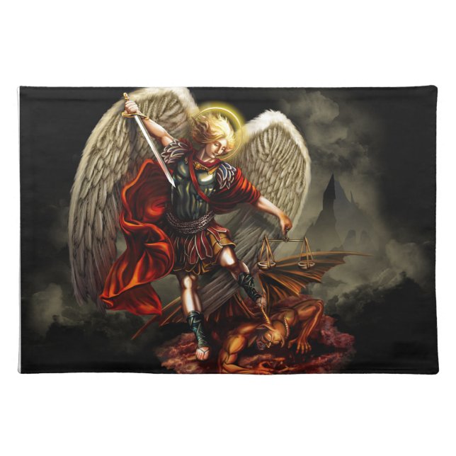 St. Michael the Archangel Cloth Placemat (Front)