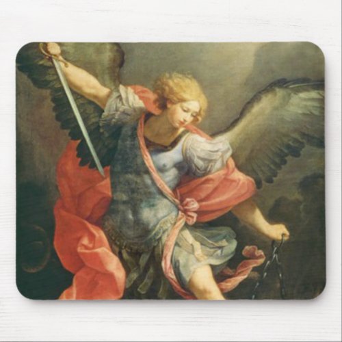 St Michael the Archangel Defend us in Battle Mouse Pad