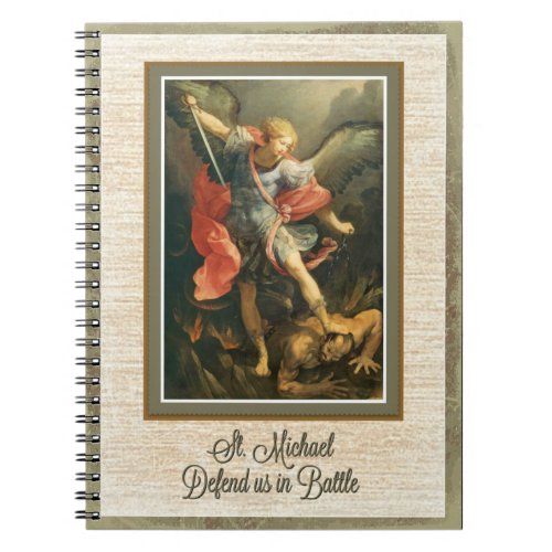 St Michael the Archangel Defend us in Battle Notebook