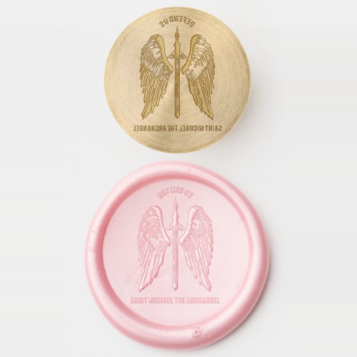 St Michael the Archangel Defend Us Wax Seal Stamp