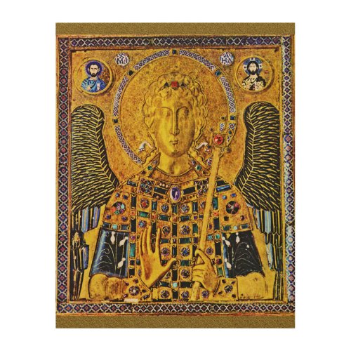 St Michael the Archangel Icon Wood Wall Art