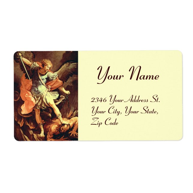 St. Michael the Archangel Label (Front)