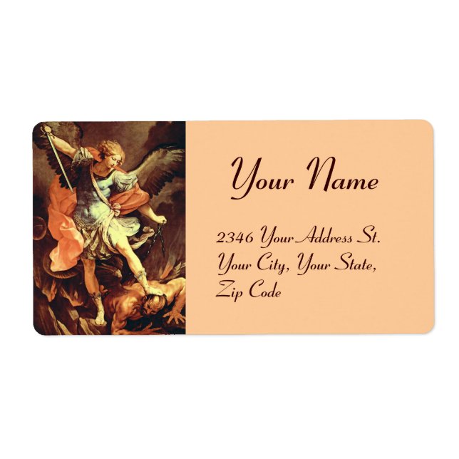 St. Michael the Archangel Label (Front)