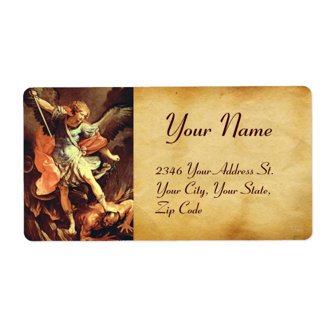 St. Michael the Archangel Label (Front)