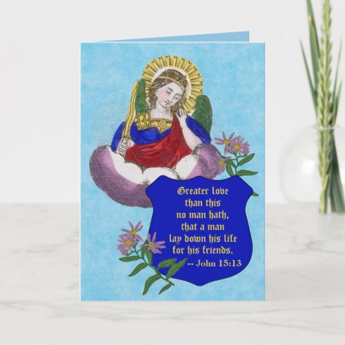 St Michael the Archangel M 009 Blank Condolence Card