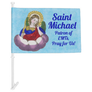 St. Michael the Archangel (M 009) Car Flag