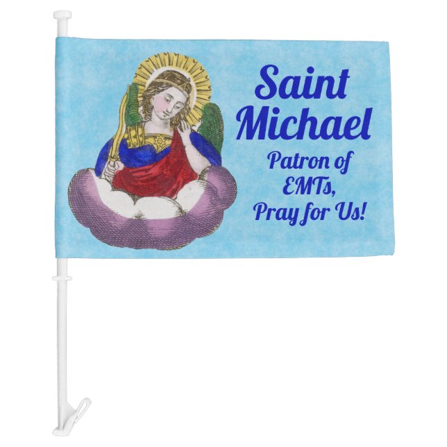 St. Michael the Archangel (M 009) Car Flag (Front)