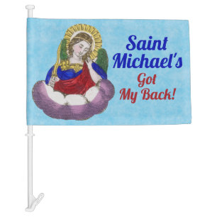 St. Michael the Archangel (M 009) Car Flag